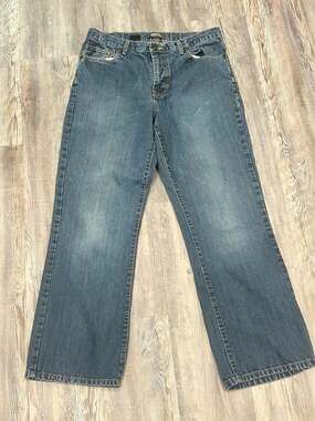 Kenneth Cole Reaction Men's 32x30 Straight Leg Blue Denim Jeans